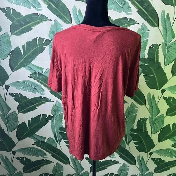 Mossimo Rust Orange Oversized Short Sleeve Tee XL - Picture 3 of 4